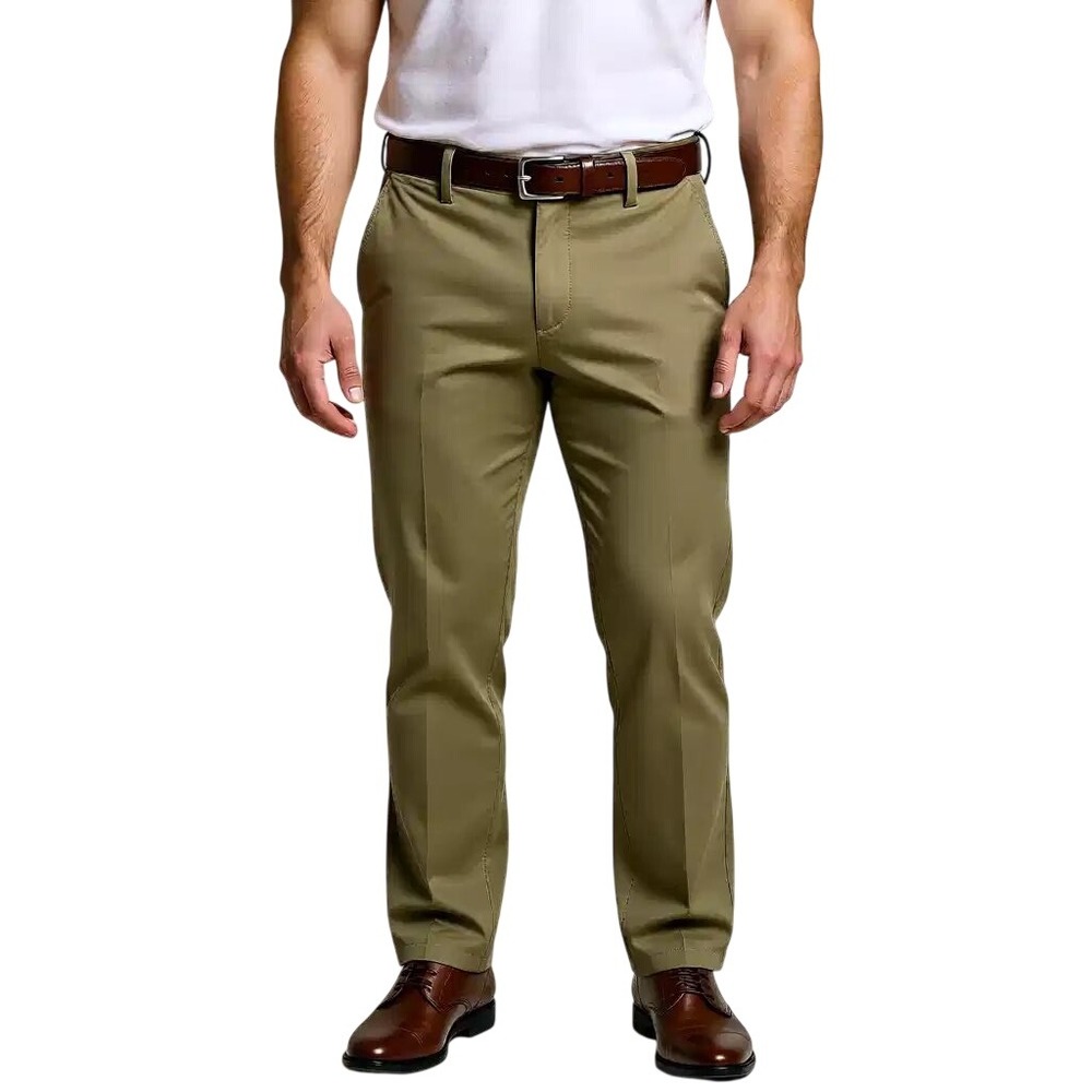 Dockers Mens Tech Chino Slim Fit Stretch Khaki Tan Pants 36x30 NWT